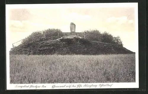 AK Klingberg-Schürsdorf, Ehrenmal auf der Höhe