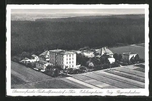 AK Teichwolframsdorf bei Werdau, Fliegeraufnahme vom Erholungsheim