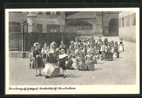 AK Dinkelsbühl, Kinderzeche Festdspiel, Betende Kinder