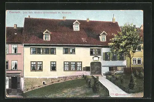 AK Eisenach, Joh. Seb. Bach`s Geburtshaus mit Museum