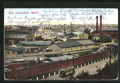 AK Kiel, Kaiserliche Werft, Hafen