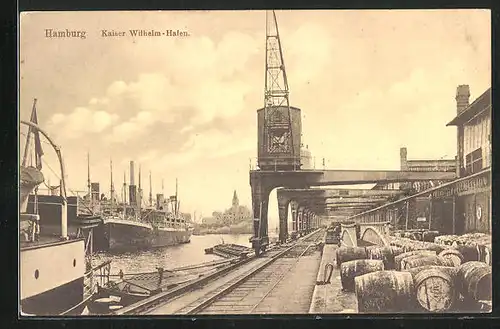 AK Hamburg, Kaiser-Wilhelm-Hafen