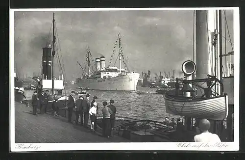 AK Hamburg, Blick auf den Hafen