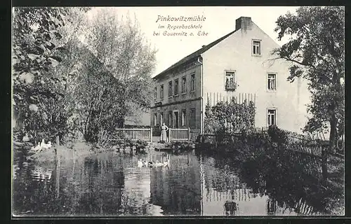 AK Gauernitz a. Elbe, Gasthof Pinkowitzmühle im Regenbachtale