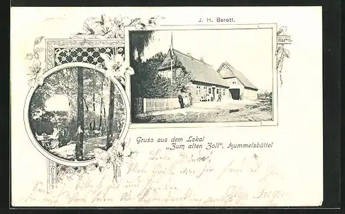 AK Hummelsbüttel / Wandsbek, Gasthaus zum alten Zoll
