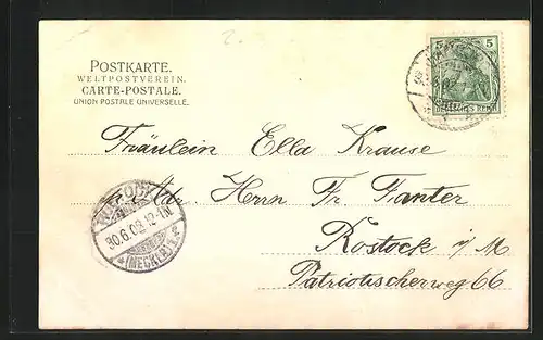 AK Langenhorn, Gasthaus Udes Garten-Etablissement