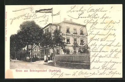 AK Behringersdorf, Kur-Hotel mit Angestellten