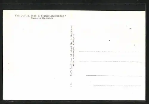 AK Simmern /Hunsrück, Oberstrasse mit Geschäft v. Wilhelm Braun