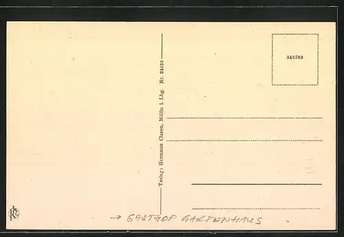 AK Mölln i. Lbg., Gasthof Gartenhaus