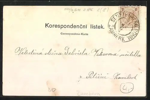 AK Zamberk, Gesamtansicht des Ortes