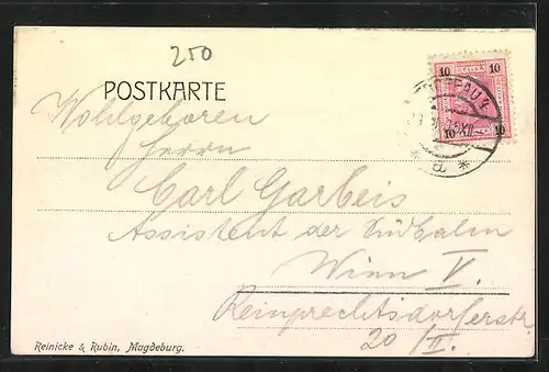 AK Troppau, Oberring mit Stadttheater u. Probsteikirche