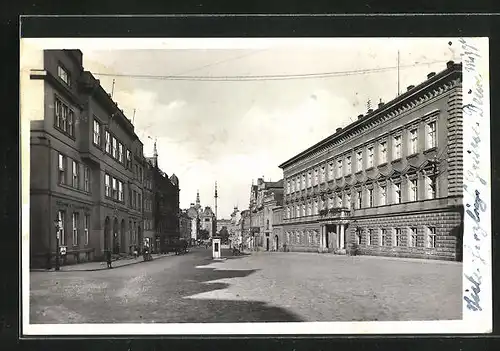 AK Troppau, Hauptpost u. Landratsgebäude