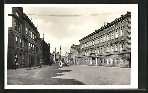 AK Troppau, Hauptpost und Landratsgebäude