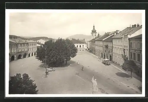 AK Frenstát p. Radh., Namesti, Ringplatz aus der Vogelschau