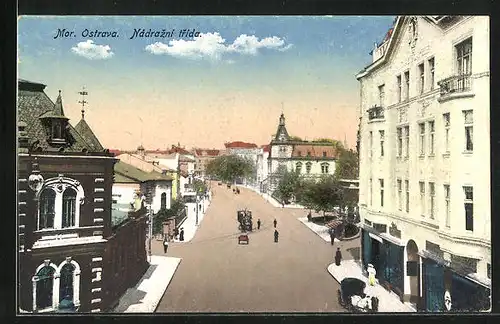 AK Mähr. Ostrau /Mor. Ostrava, Nádrazní trida