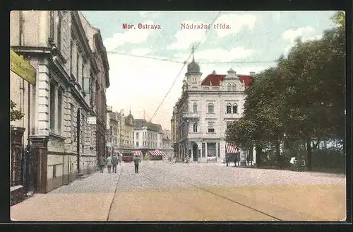 AK Mähr. Ostrau /Mor. Ostrava, Nádrazní trída