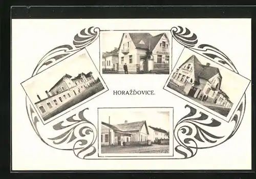 AK Horazdovice, Geschäftshaus, Gasthaus