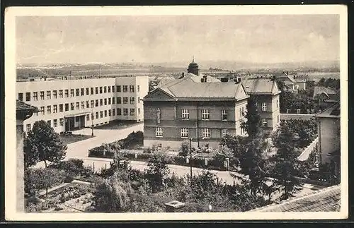 AK Uh. Hradiste, Blick auf Gebäude in der Stadt