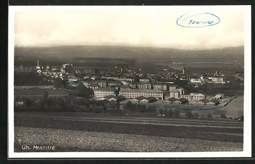 AK Uh. Hradiste, Kaserne aus der Vogelschau