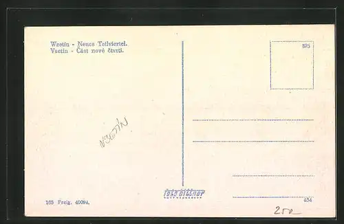 AK Wsetin, Neues Teilviertel