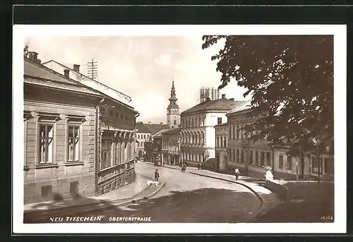 AK Neutitschein, Partie in der Obertorstrasse