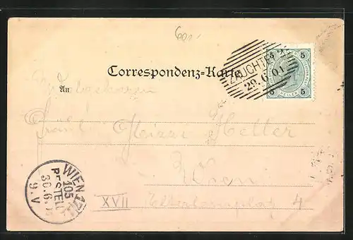 AK Zauchtel, Erbrichterei u. evang. Kirche