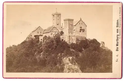 Fotografie G. Jagemann, Eisenach, Ansicht Eisenach, Wartburg von Süden
