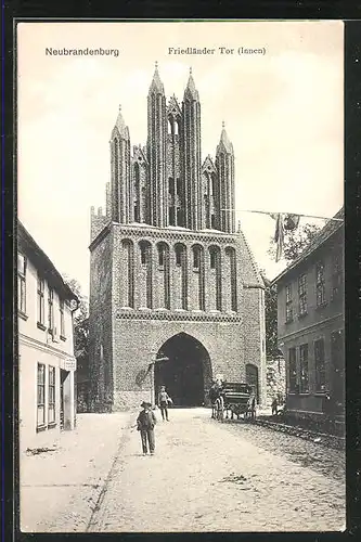 AK Neubrandenburg, Friedländer Tor, Innenansicht