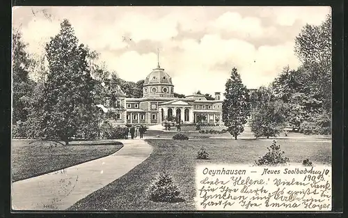 AK Oeynhausen, Neues Soolbad mit Garten