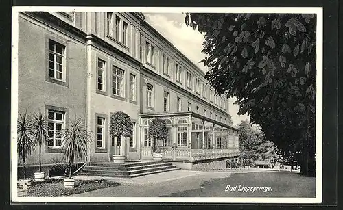 AK Bad Lippspringe, Anwesen mit Wintergarten