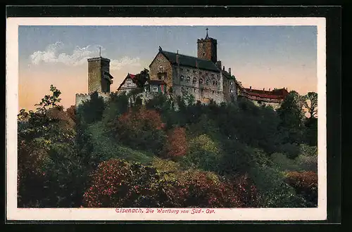 AK Eisenach, Die Wartburg von Süd-Ost