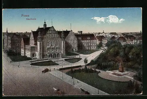 AK Posen, Grünanlage vor der Akademie