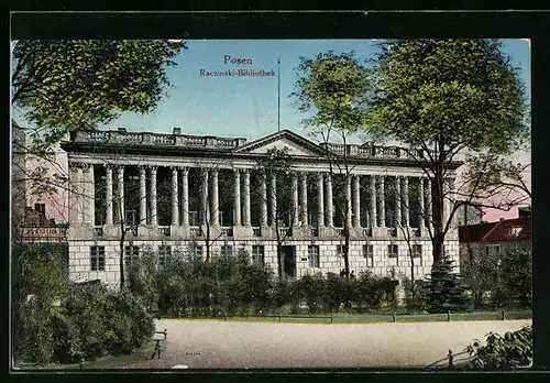 AK Posen / Poznan, Raczinski-Bibliothek