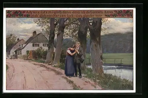 Künstler-AK Paul Hey: Volksliederkarte Nr. 72: Ich, wie ist's möglich dann