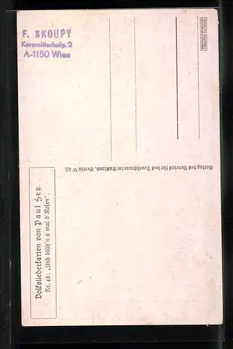 Künstler-AK Paul Hey: Volksliederkarte Nr. 48: Und blüh`n a mal d`Rosen