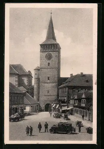 AK Jitschin / Gitschin / Jicin, Torturm in der Innenstadt