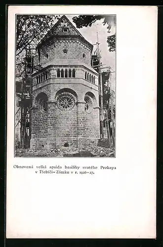 AK Trebic, Obnovená velká apsida basiliky svatého Prokopa v Trebici-Zámku