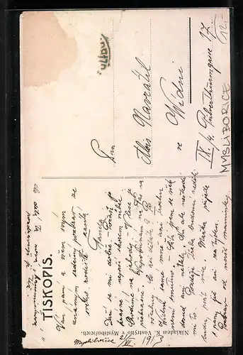 AK Mysliborice, Schloss und weitere Gebäude