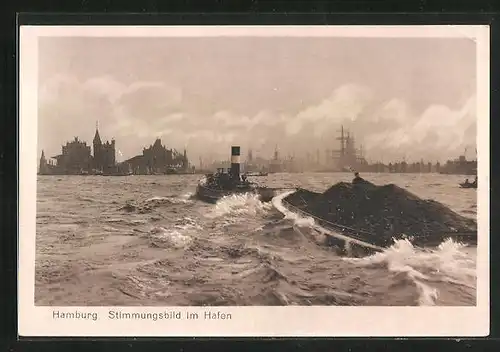 AK Hamburg, Stimmungsbild im Hafen