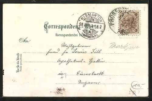 Lithographie Prossnitz, Franz Josefs-Platz