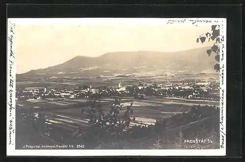 AK Frenstat pod Radhostem, Panorama mit Gebirgszug