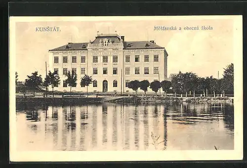 AK Kunstat, Mestanska a obecna skola