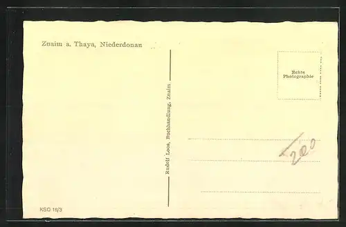 AK Znaim a. Thaya /Niederdonau, Strassenpartie mit Hotel