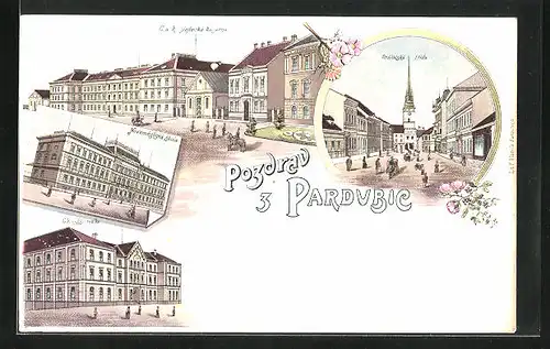 Lithographie Pardubice, Krailovska trida, Novomestska skola, C. k. vyssi realka