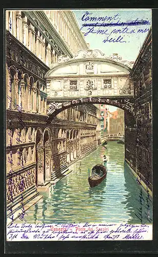 AK Venedig /Venezia, Ponte dei Sospiri