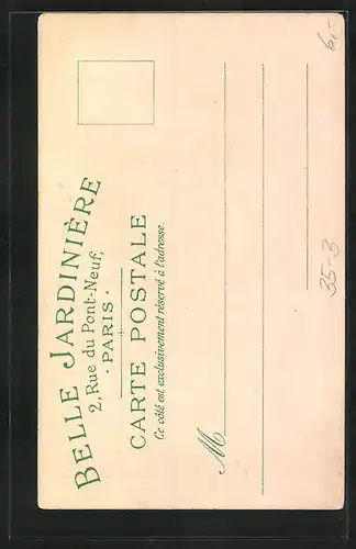 Lithographie Belle Jardiniére, 2, Rue de Pont-Neuf, Paris, Spielende Kinder am Strand, Reklame