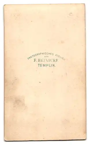 Fotografie F. Heinicke, Templin, Portrait junger Herr in eleganter Kleidung