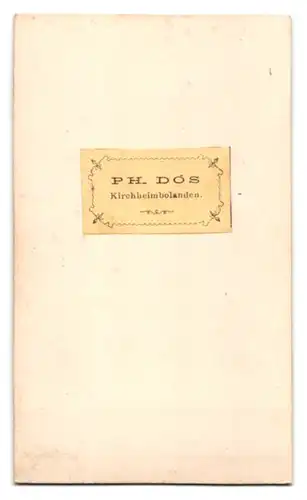 Fotografie Ph. Dos, Kirchheimbolanden, Portrait junge Dame im Kleid