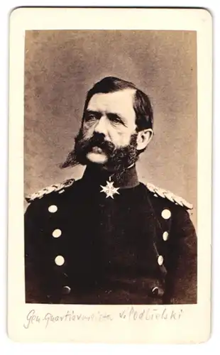 Fotografie Portrait General Quartiermeister von Podbielski in Uniform mit Orden