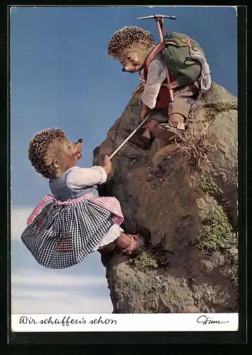 AK Mecki und seine Liebste erklimmen einen Berg
